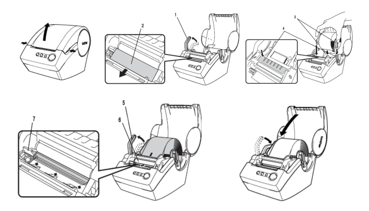 آموزش نصب رول لیبل در لیبل پرینتر
