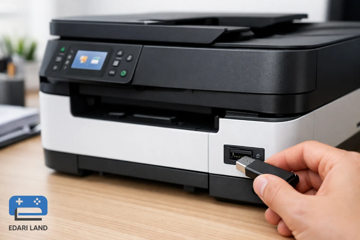 آموزش مرحله به مرحله پرینت گرفتن از فلش بدون کامپیوتر