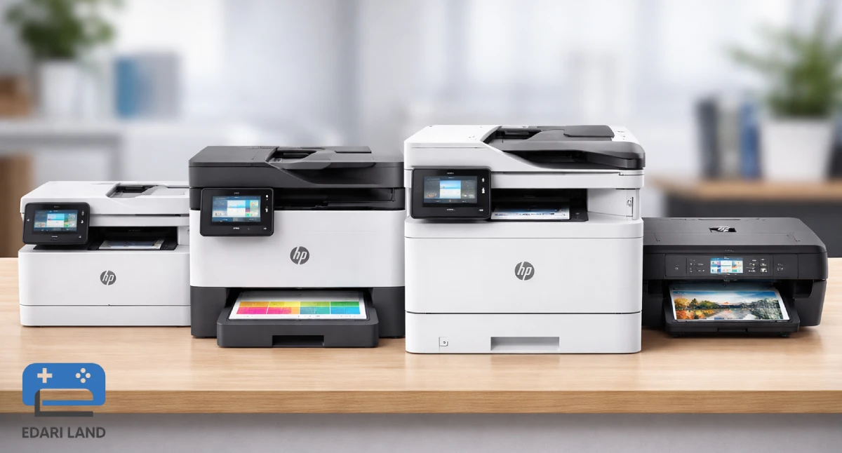 اجزای صفحه کنترل پرینتر اچ پی